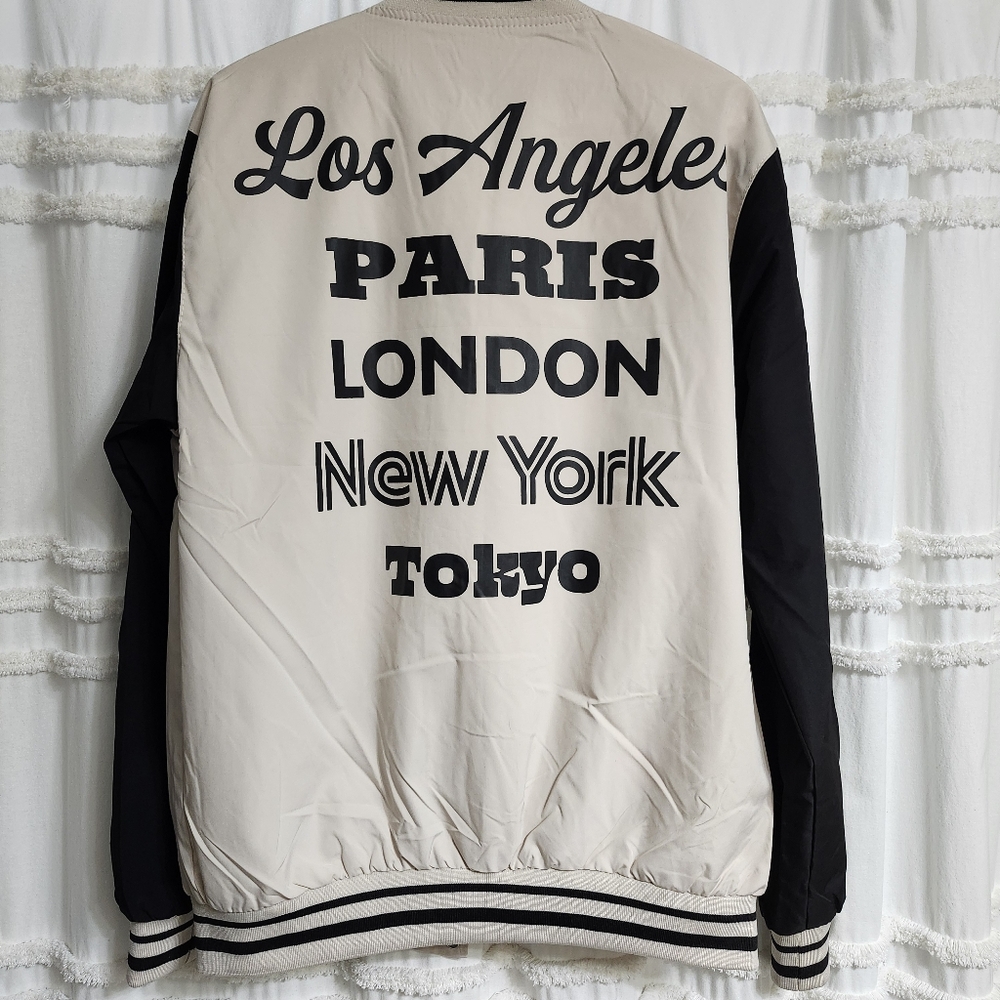 Seven Souls, NWOT, Stylish Black and Cream Men's Jacket